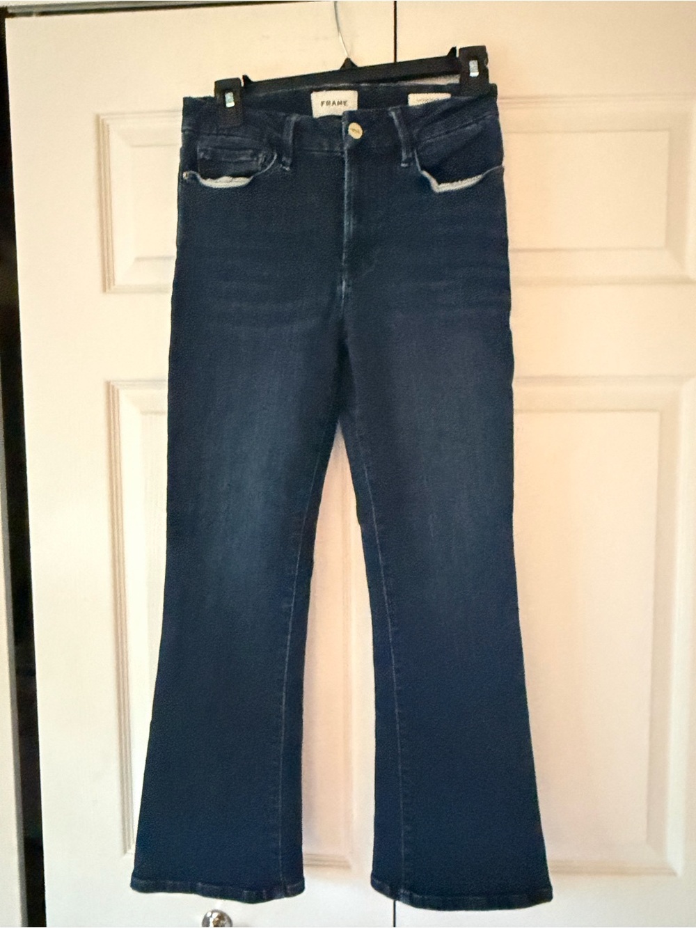 Frame Denim Women's Dark Indigo Flare Jeans